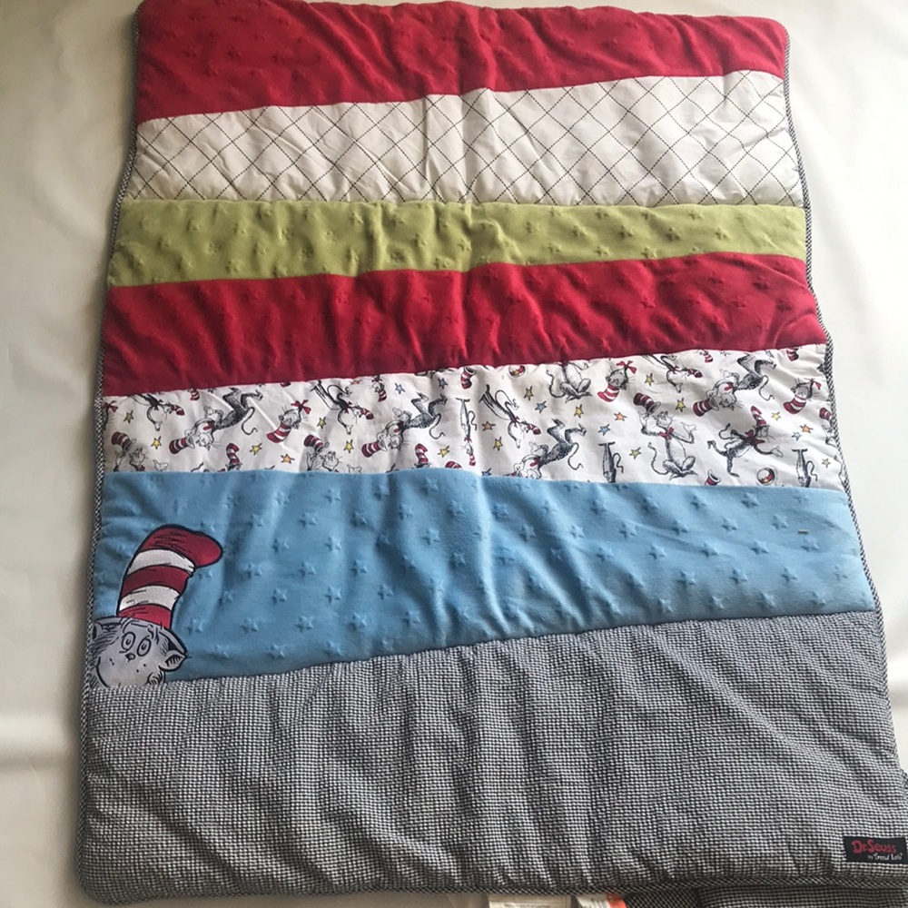 Dr Seuss character crib comforter blanket toddler